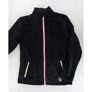 Spyder Fleece Fitted‎ Super Soft Jacket (Kids XL) Black